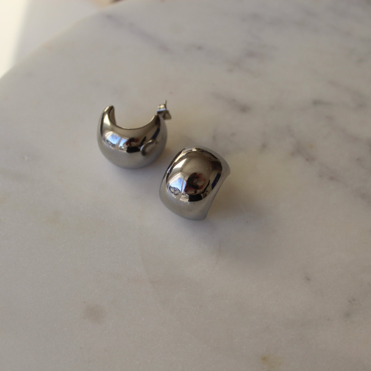 Boucles d'oreilles Yasmin en argent, grandes