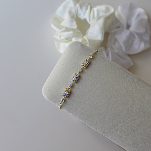 Triple Baguette Armband