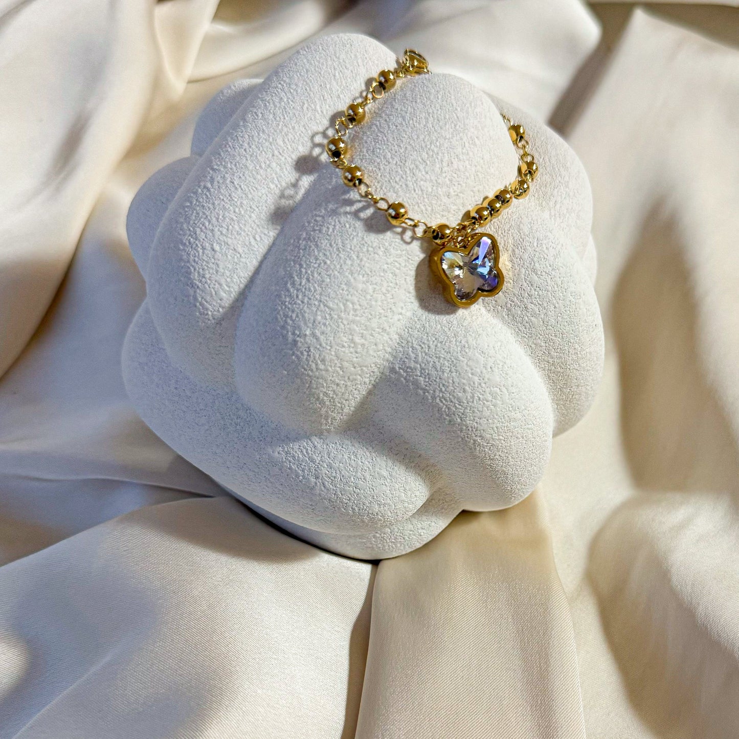 Big Stone Butterfly Armband