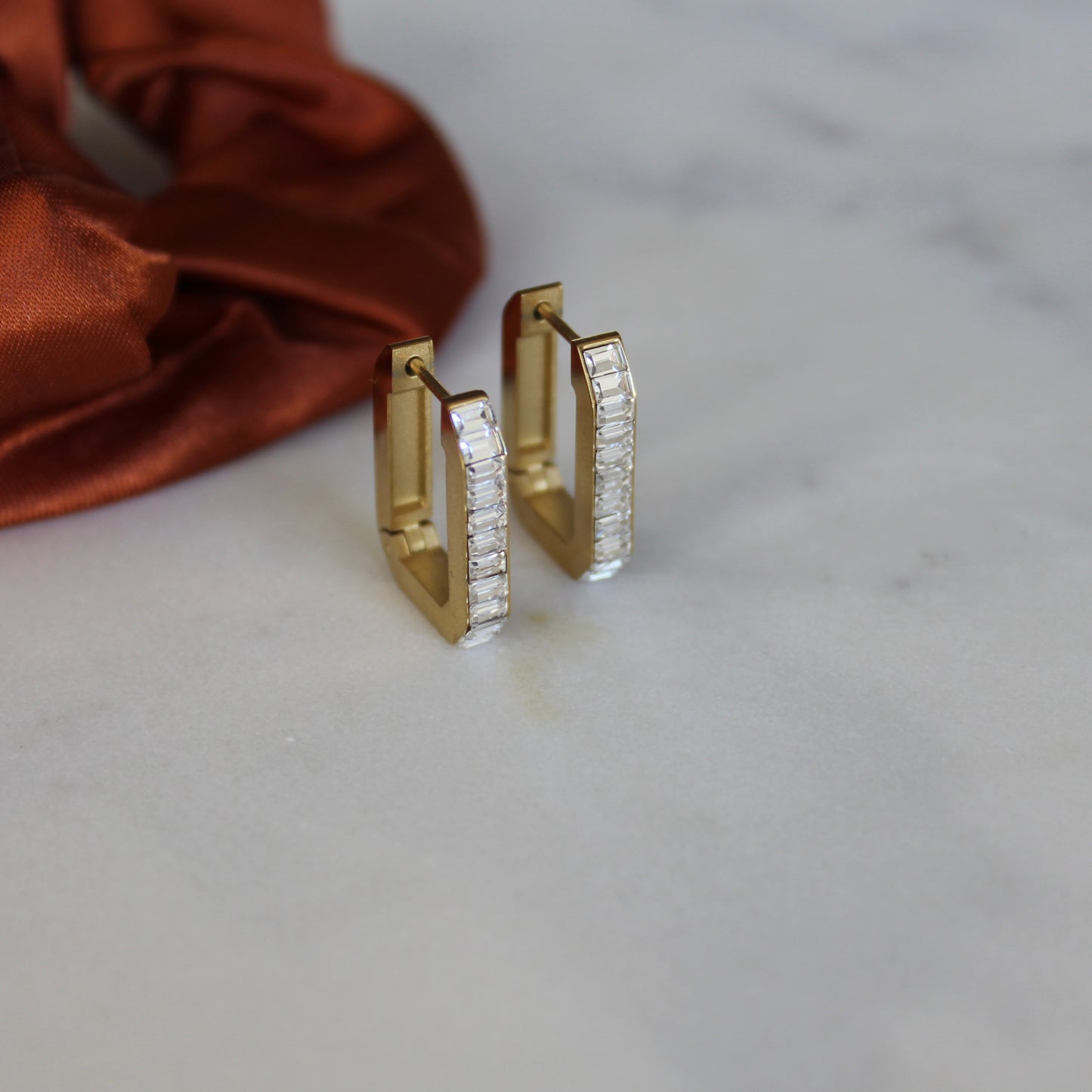 Shiny Rectangle Hoops
