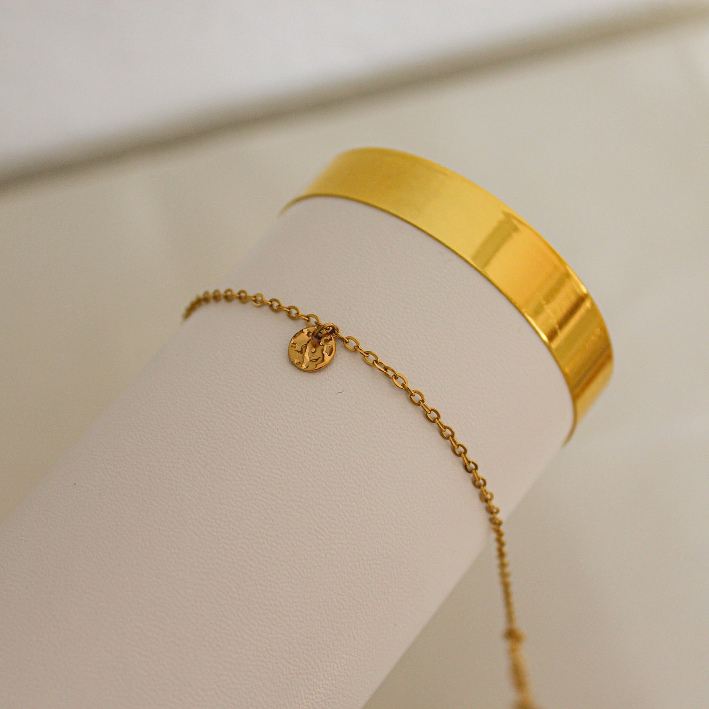 Mini Plate Armband Gold