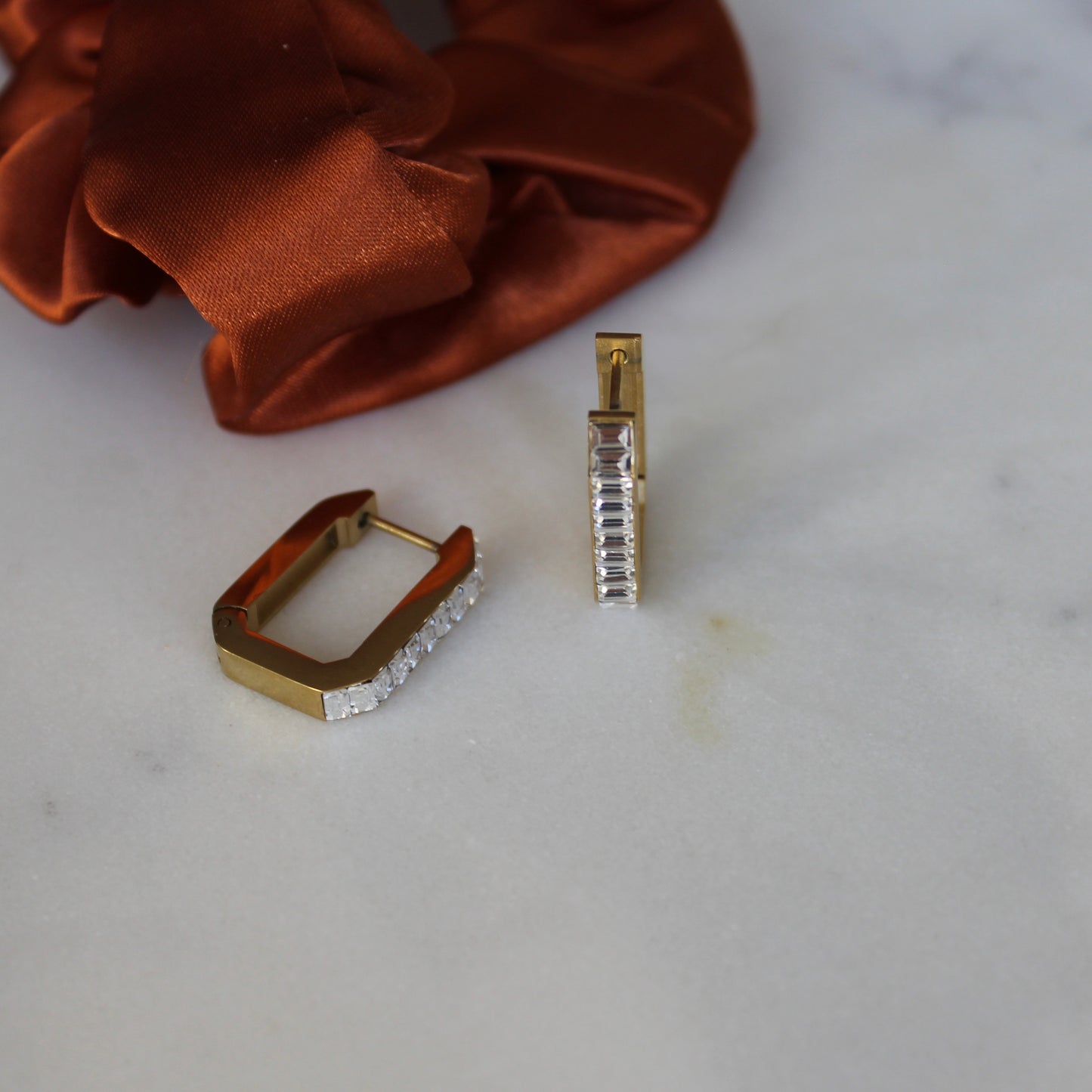 Shiny Rectangle Hoops