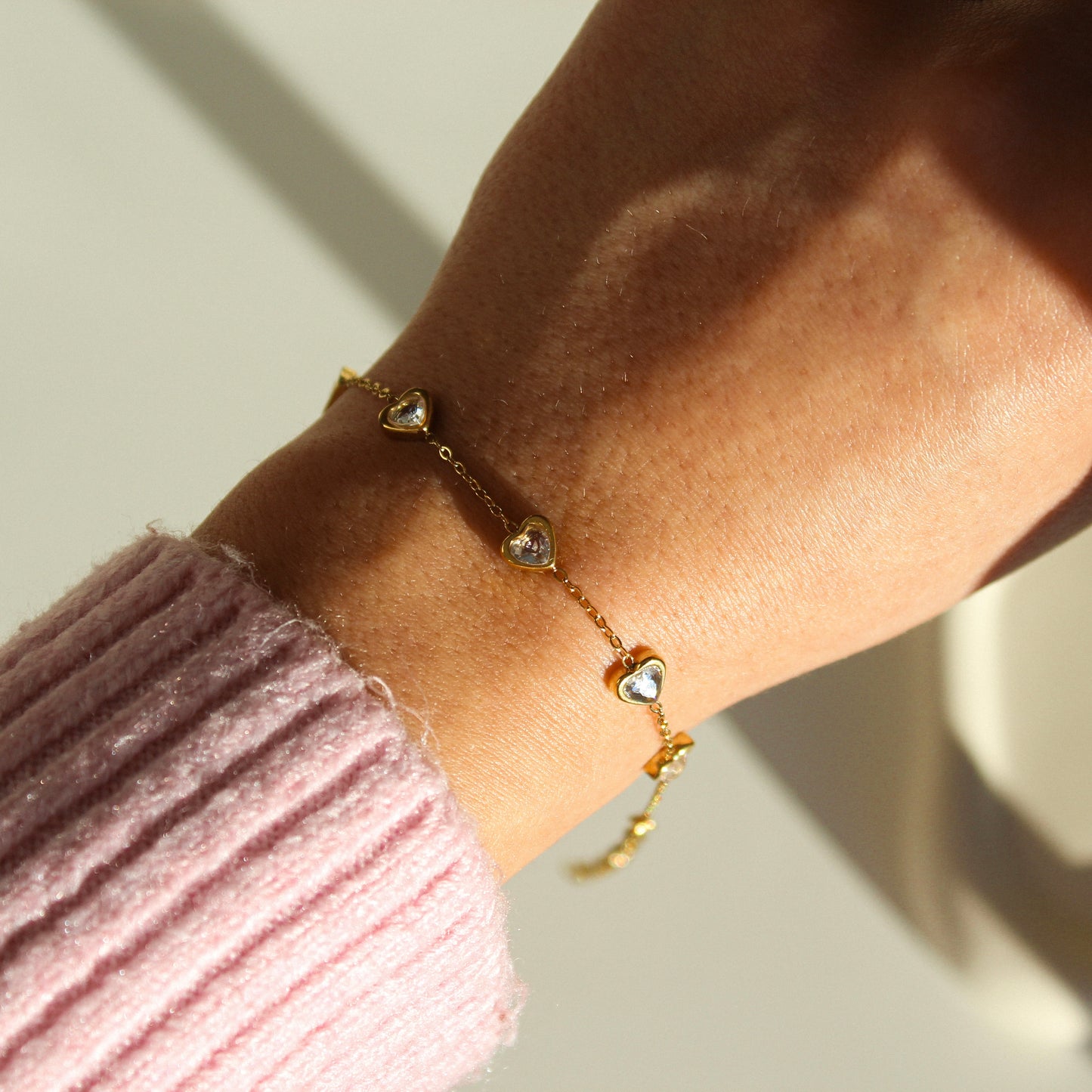 Stone Heart Armband