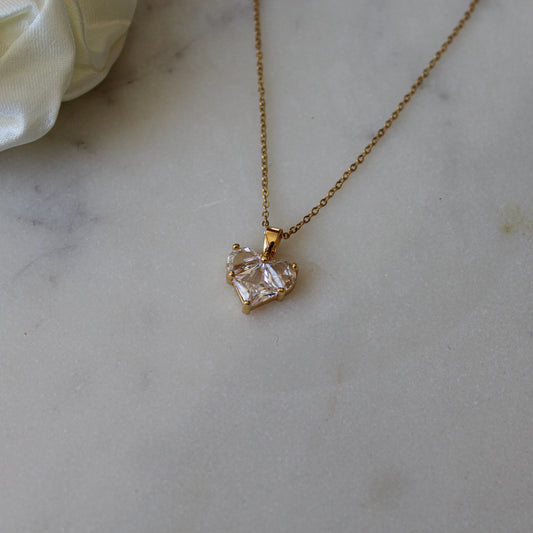 Chunky Stone Heart Kette