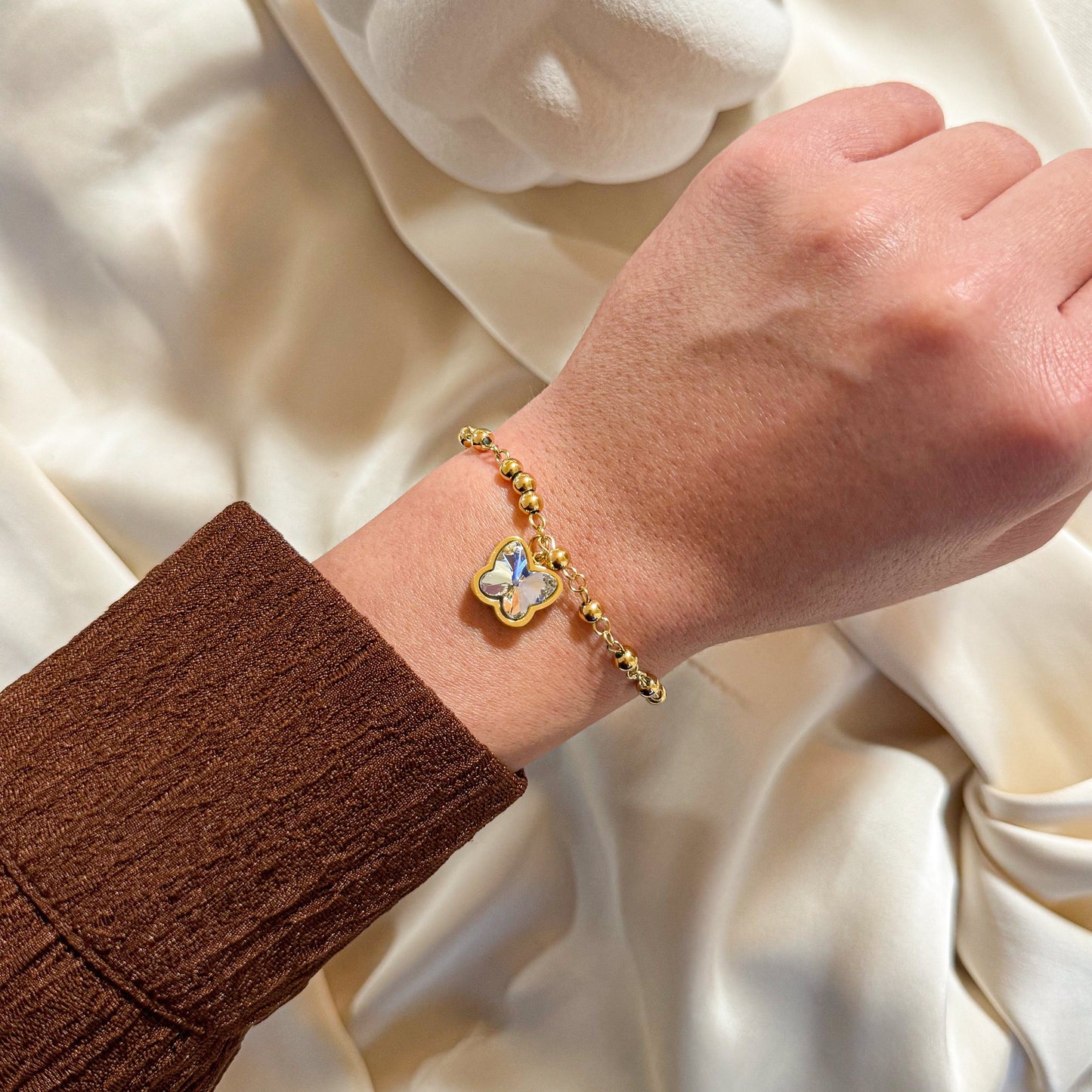Big Stone Butterfly Armband