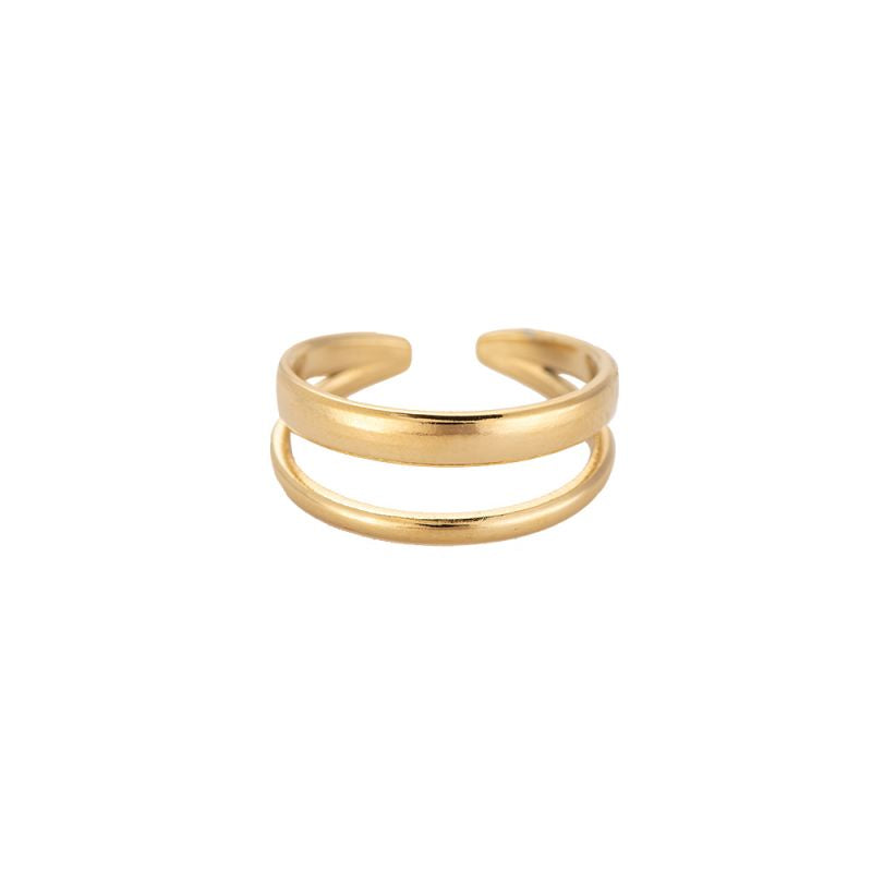 Two Layer Ring Gold