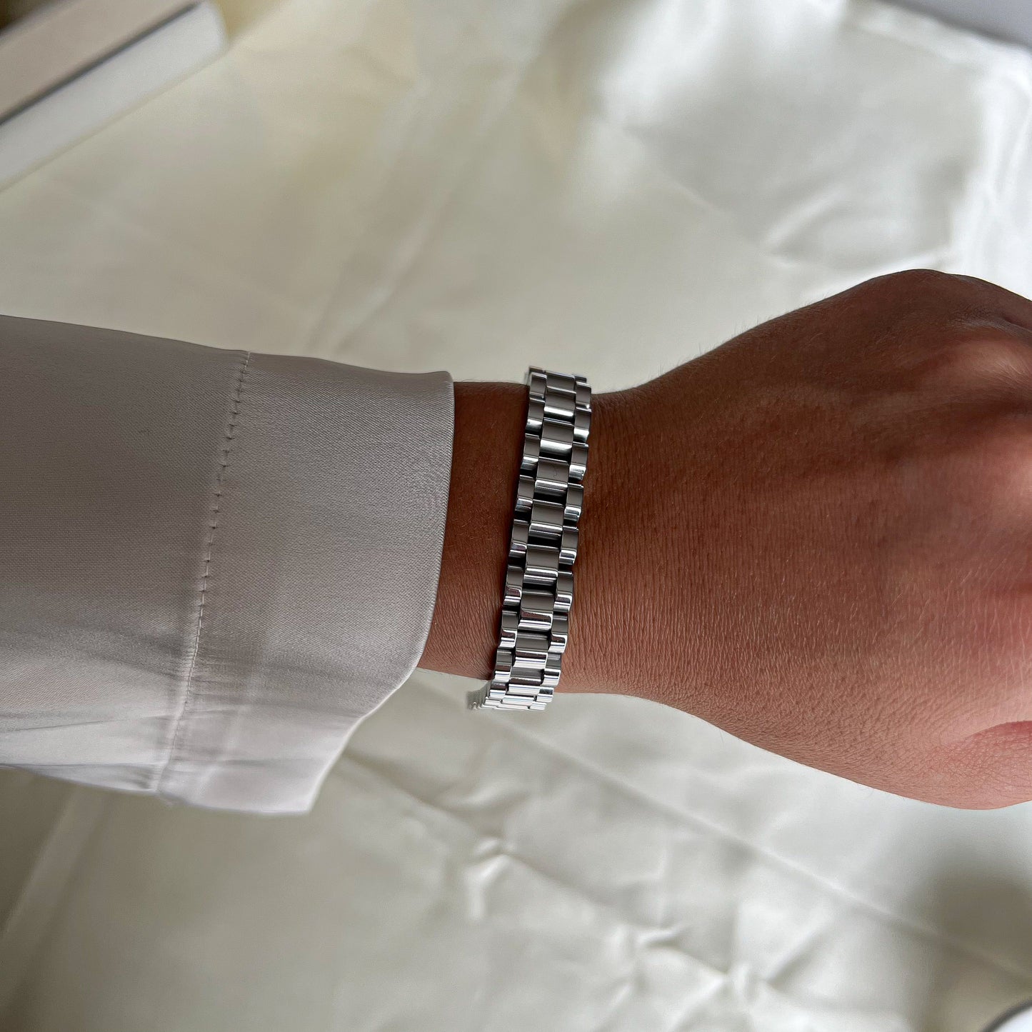 Watch Armband 10 mm Silber