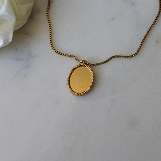 Fine Rose Amulett Kette