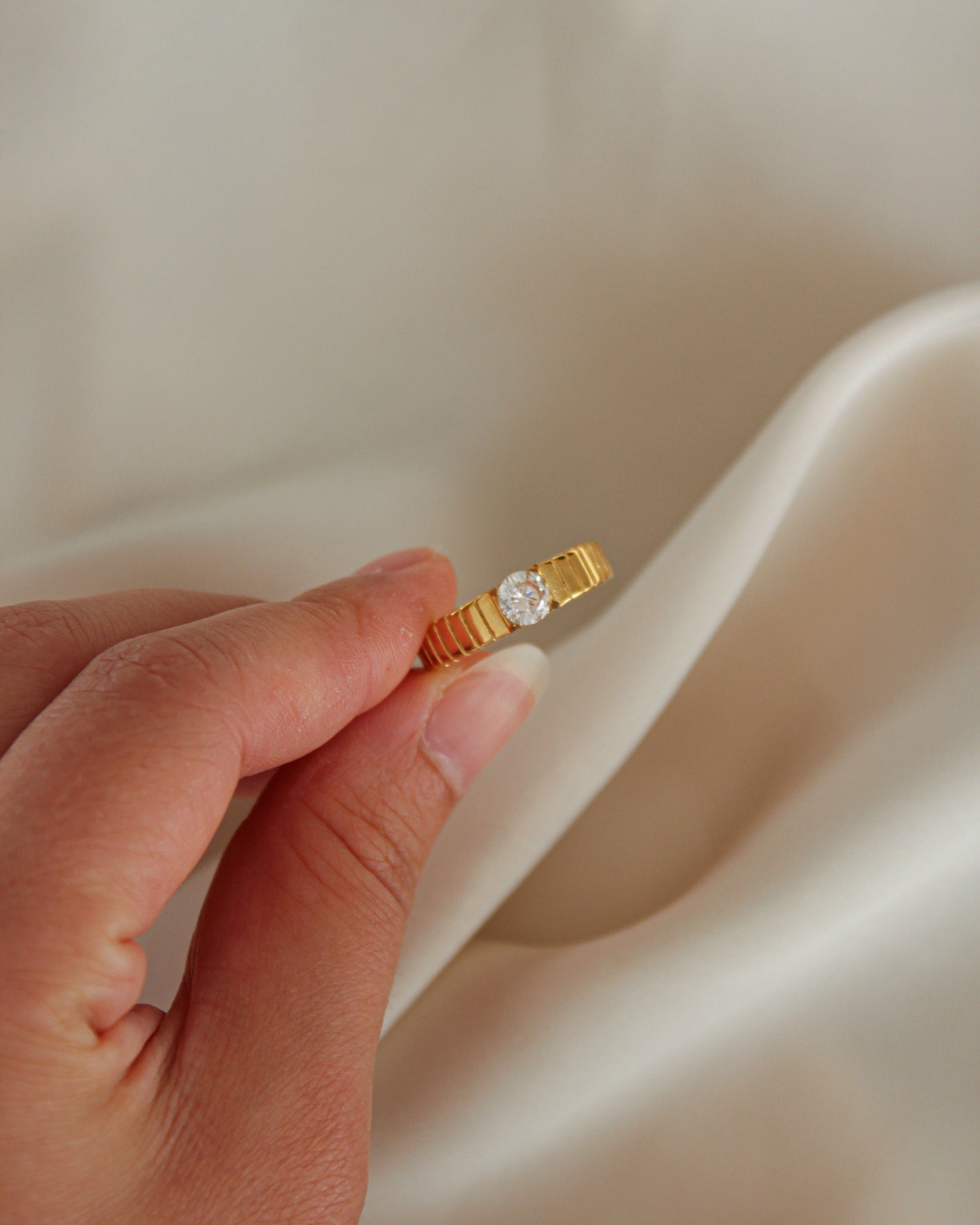 Stone Line Ring