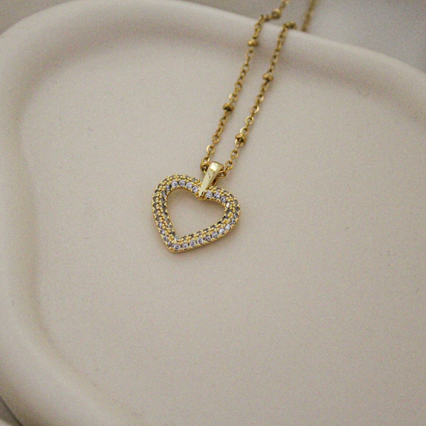 Collier Coeur Brillant