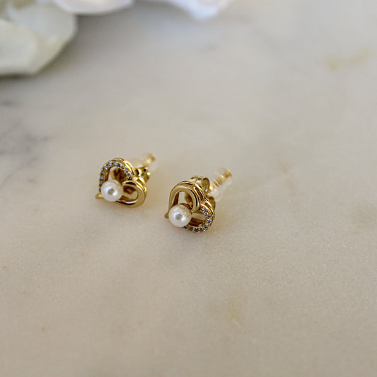 Mini Herz Ohrstecker