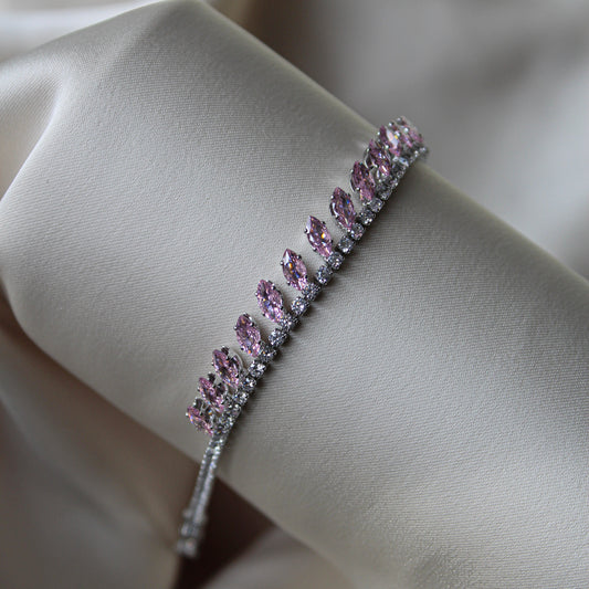 Bracelet de tennis Lamina rose