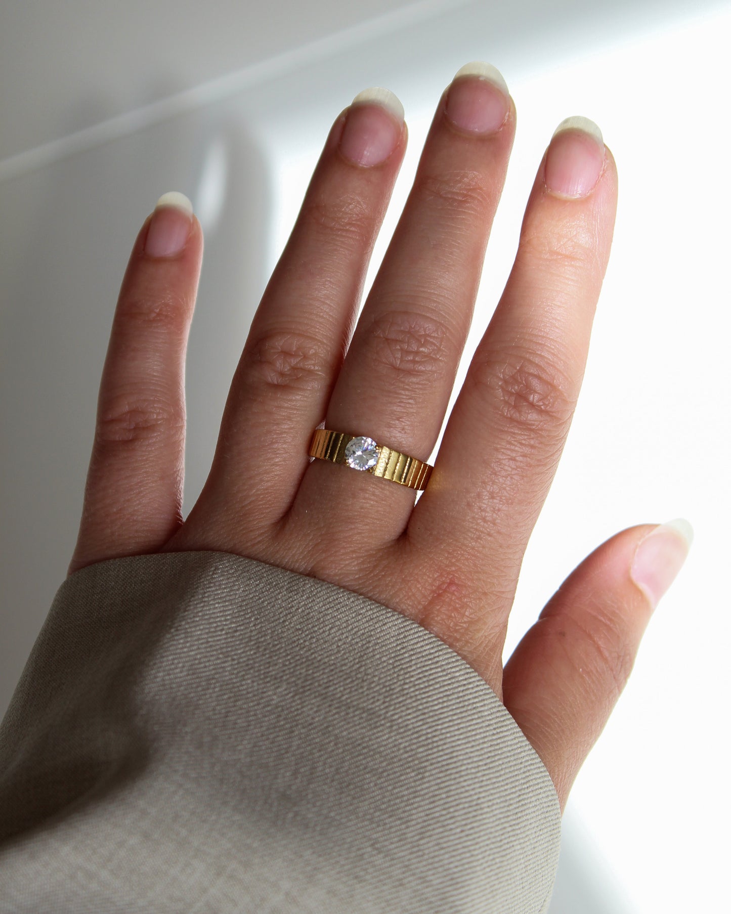 Stone Line Ring