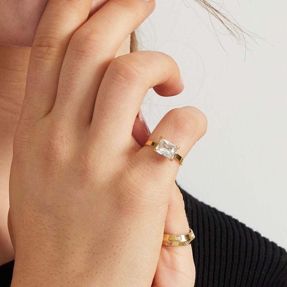 Big Baguette Ring