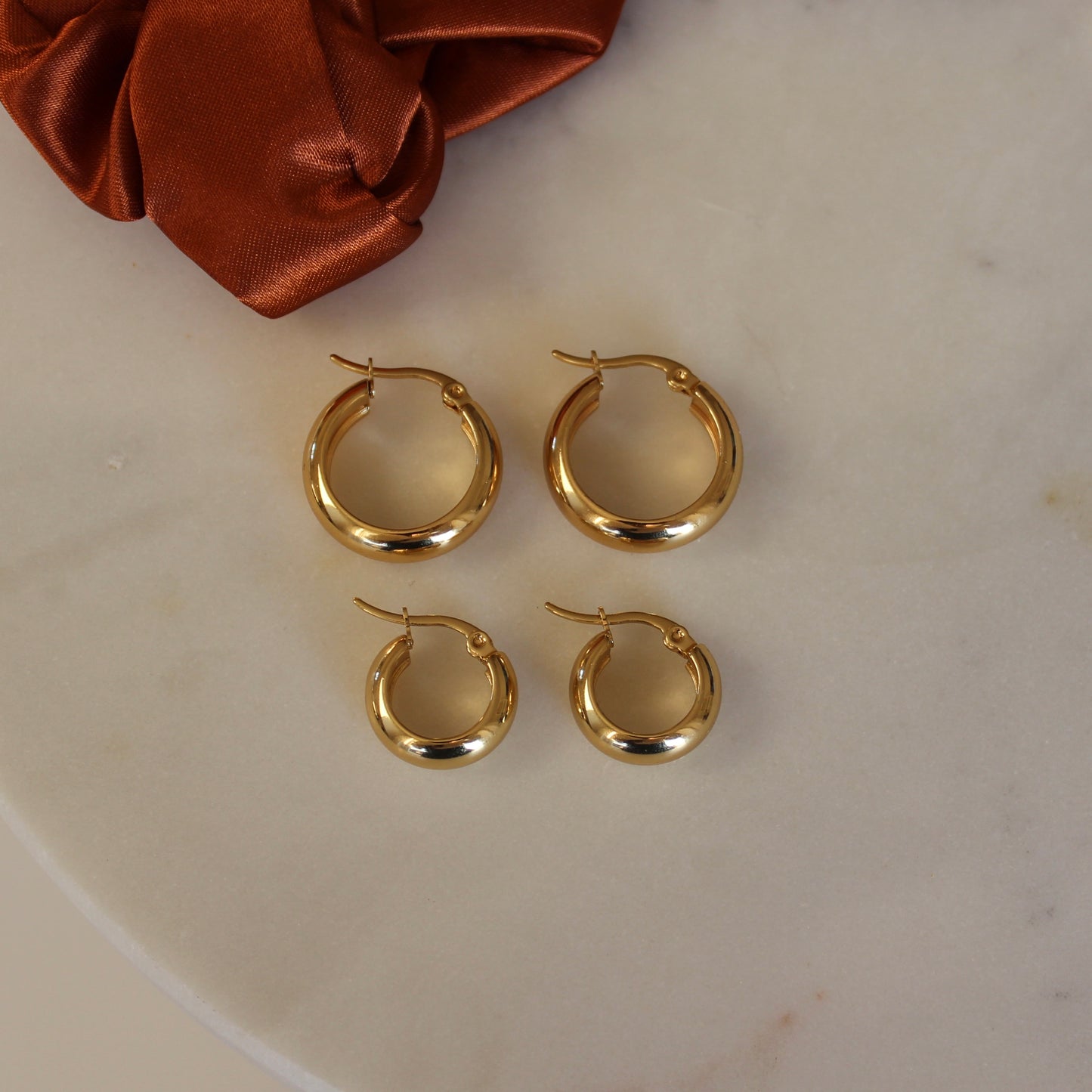 Hoops Earrings Gold
