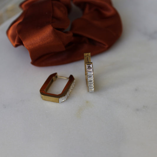Shiny Rectangle Hoops