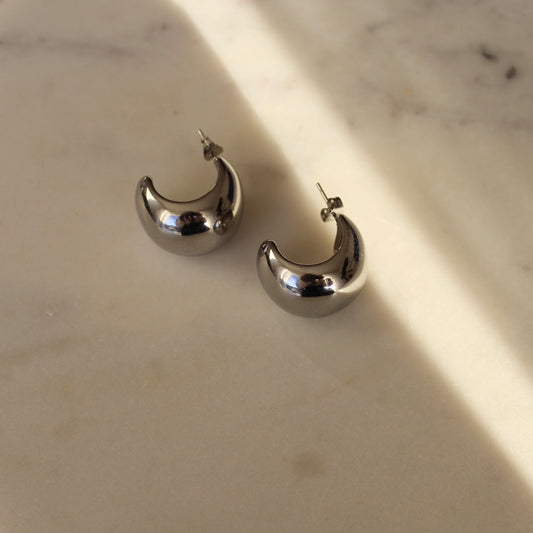 Yasmin Ohrringe Silber Big