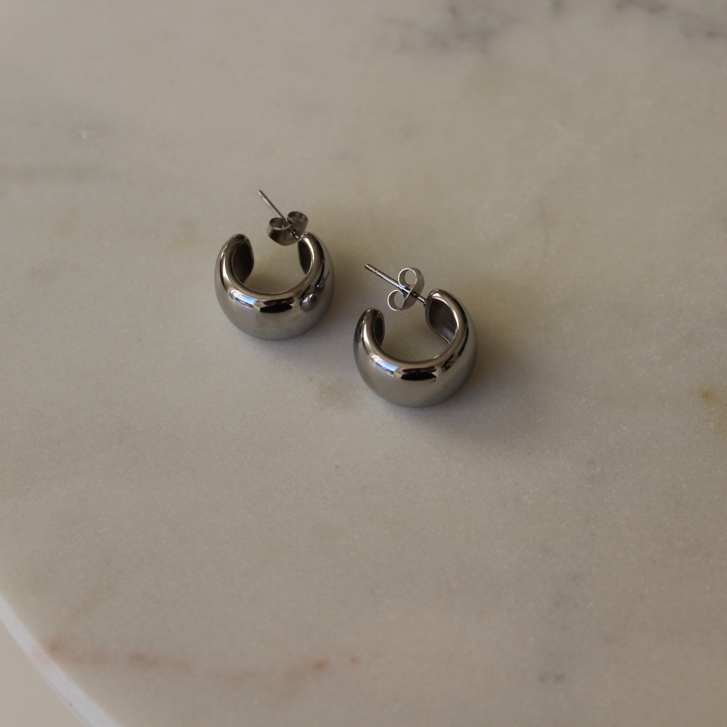 Boucles d'oreilles Yasmin en argent, petites