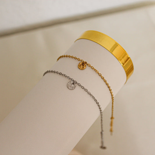 Mini Plate Armband Silber