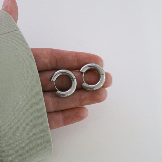 Bold Hoops Silber