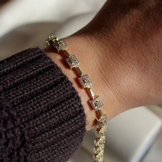 Multi Baguette Armband