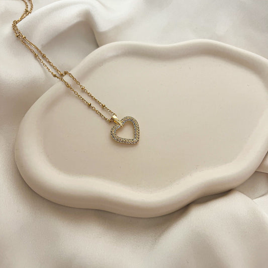 Collier Coeur Brillant