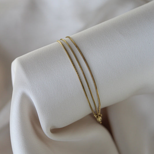Trio Snake Armband Gold