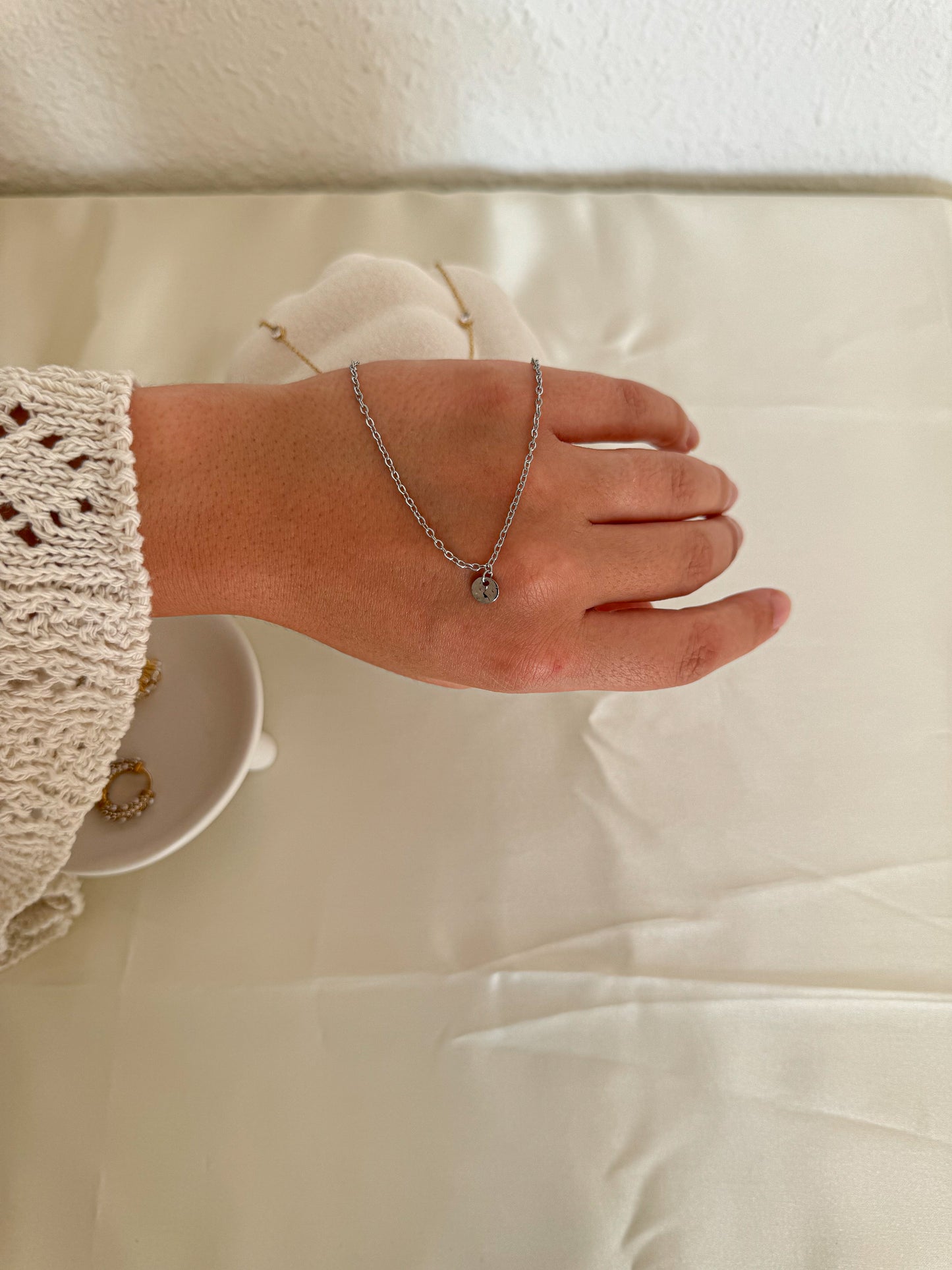 Bracelet Mini Plaque Argent