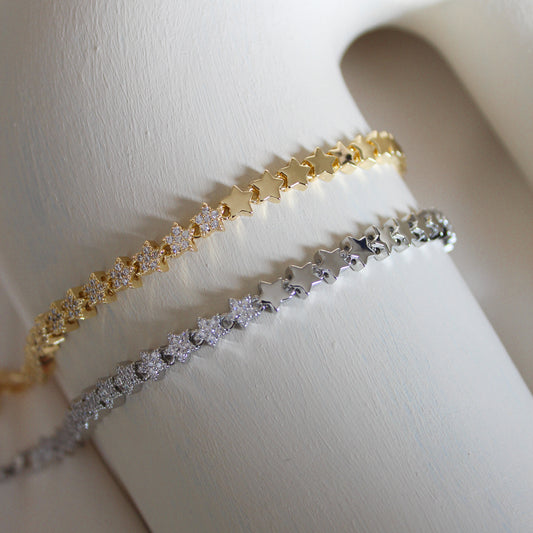 Half Sparkle Star Armband