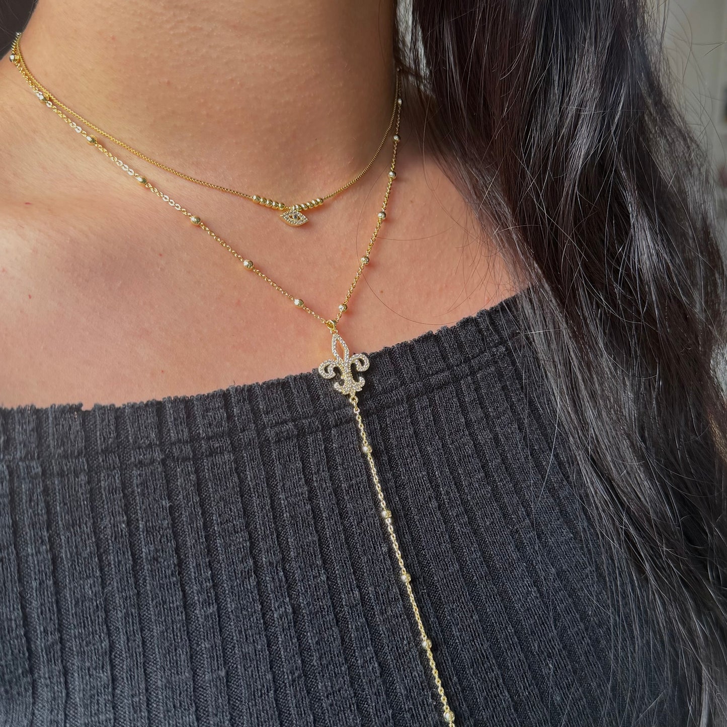 Fleur-de-Lis Y-Kette