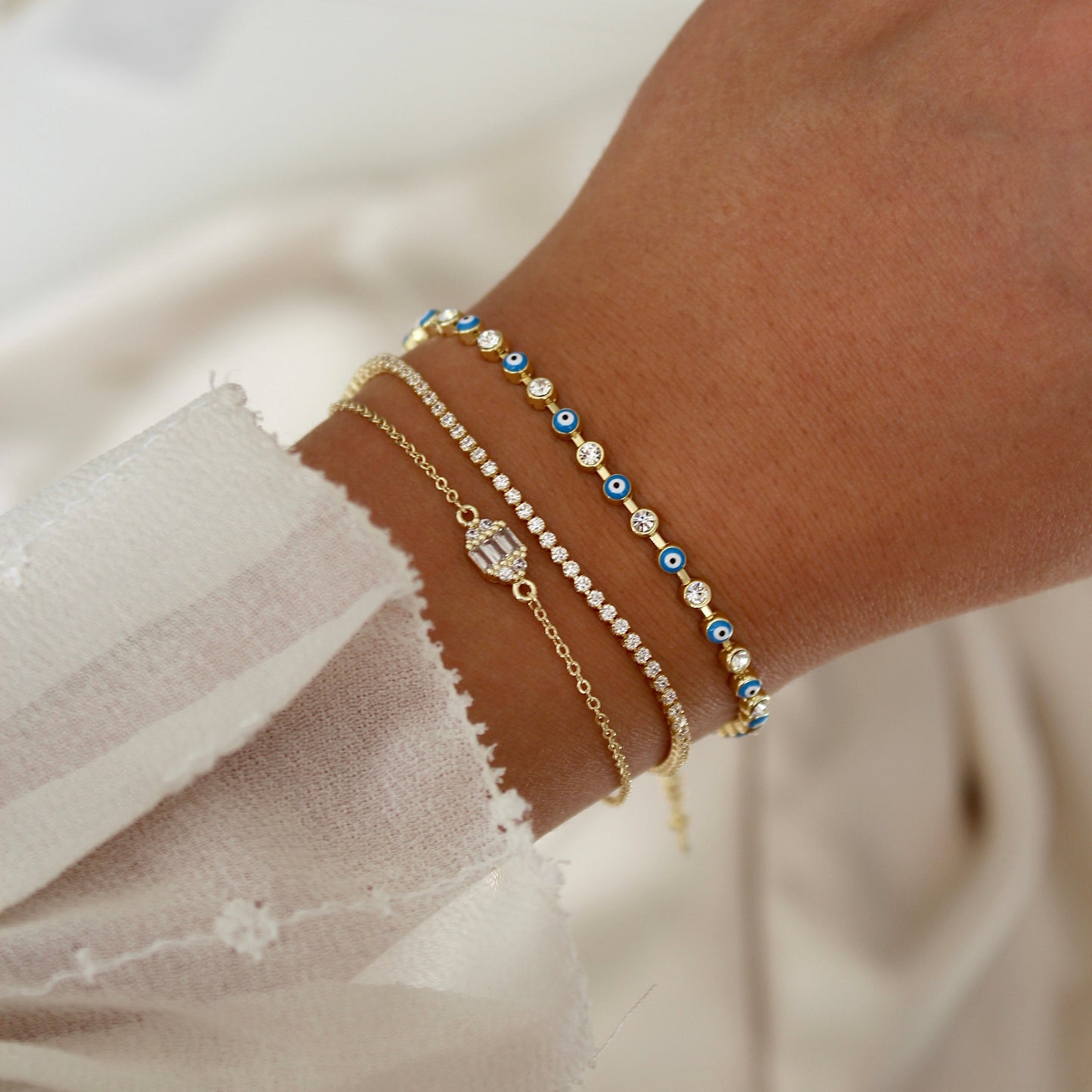 Double Baguette Armband