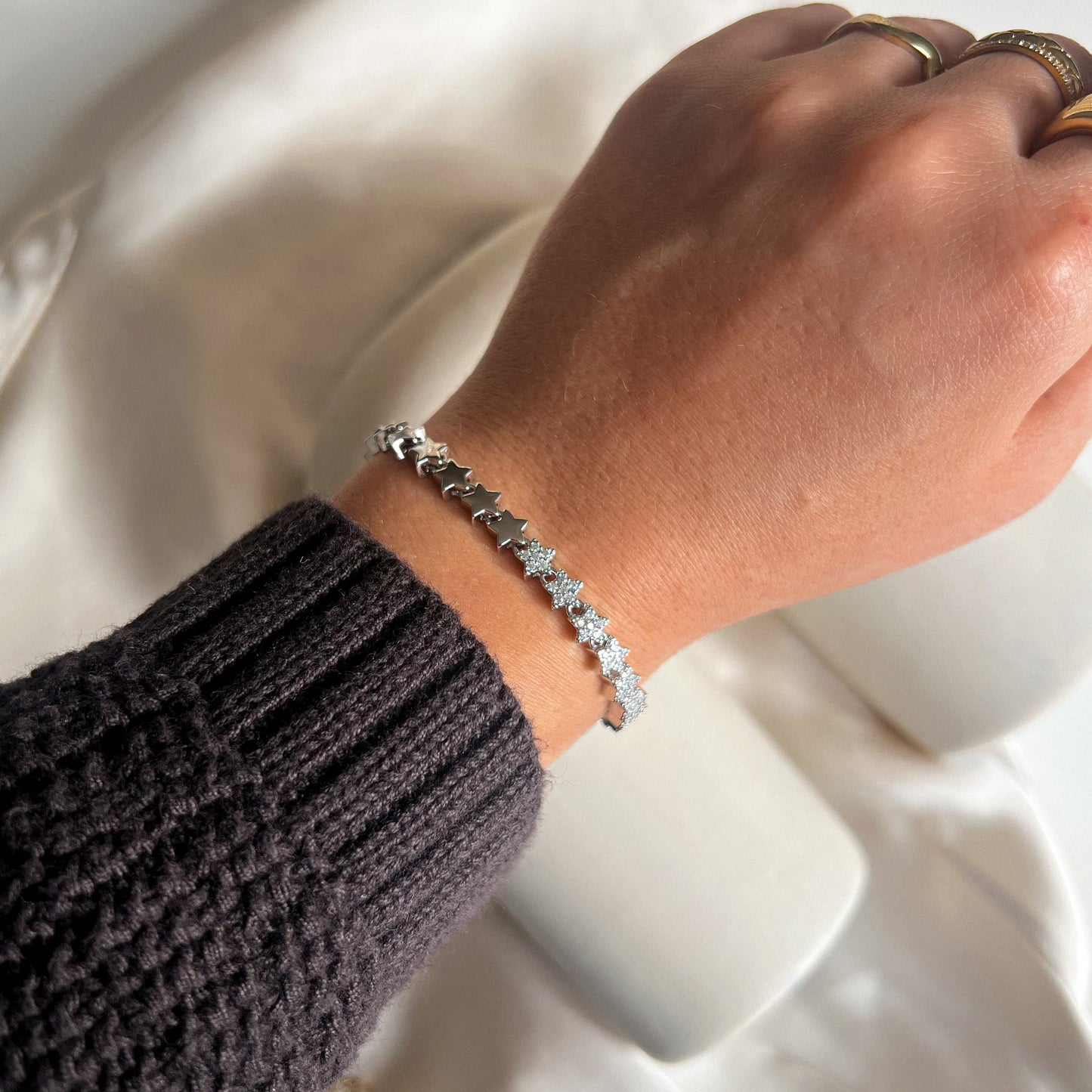 Half Sparkle Star Armband