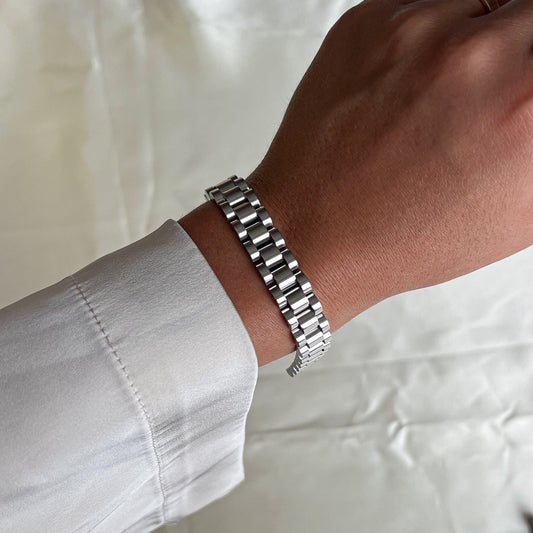 Watch Armband 10 mm Silber
