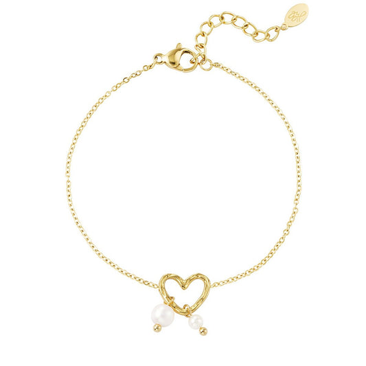 Pearl Heart Armband