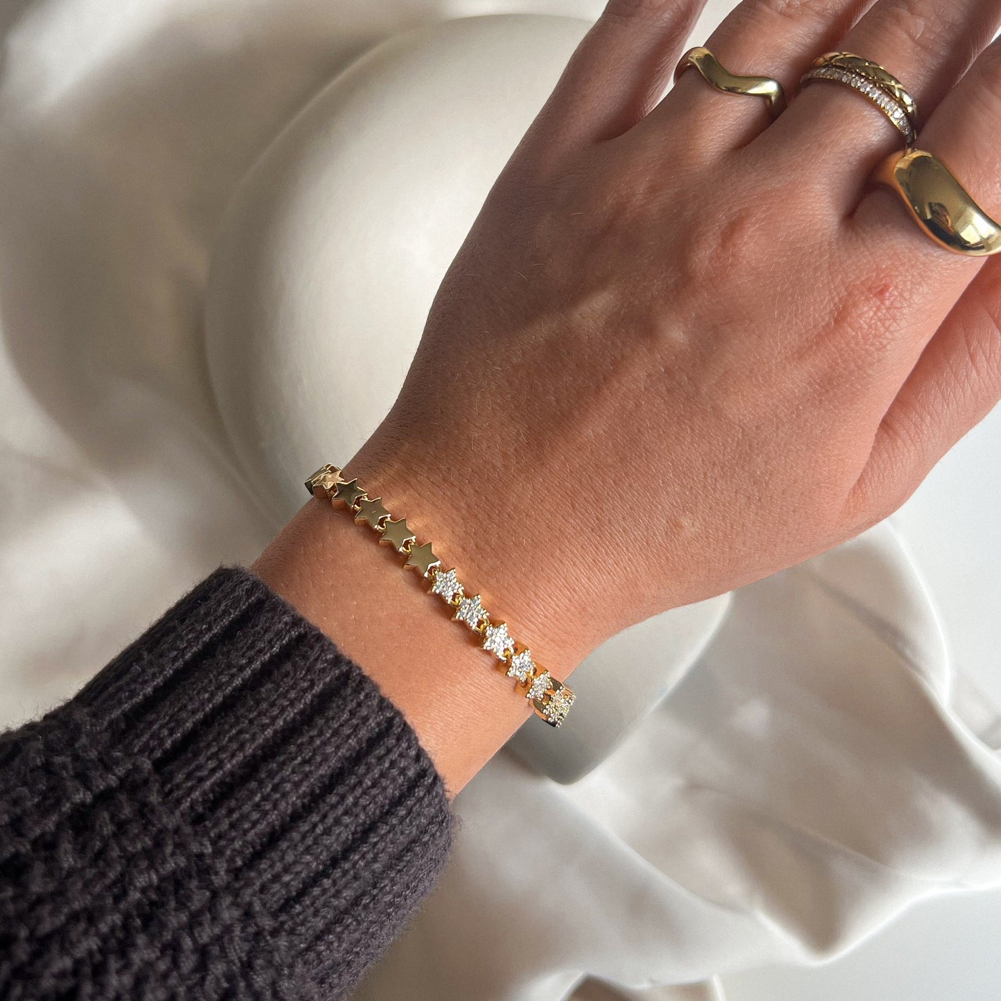 Half Sparkle Star Armband