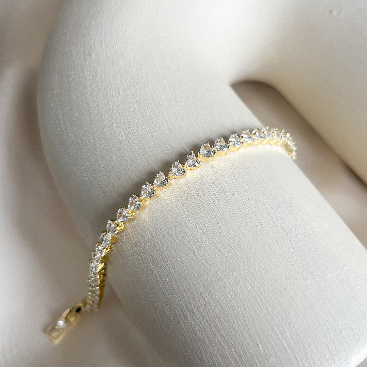 Multi Heart Sparkle Armband