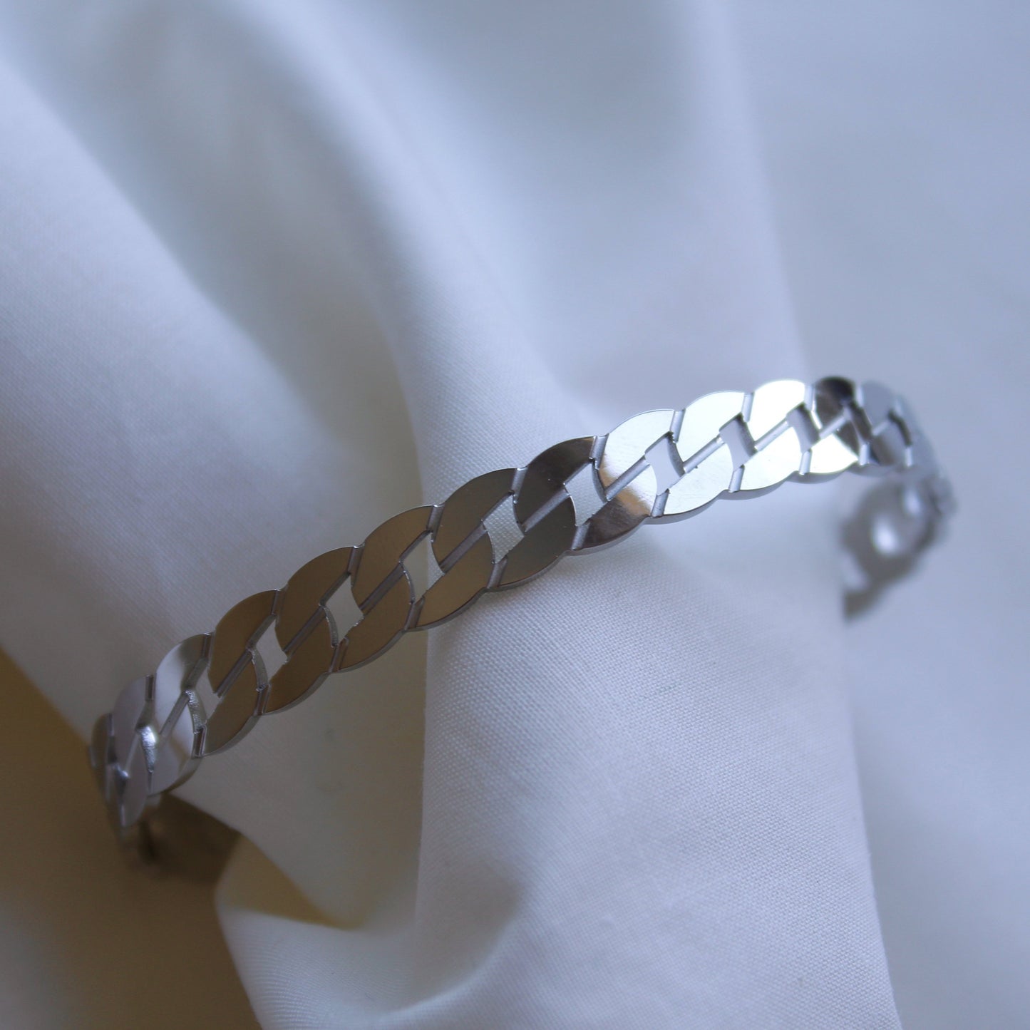 Chain Silver Armreif