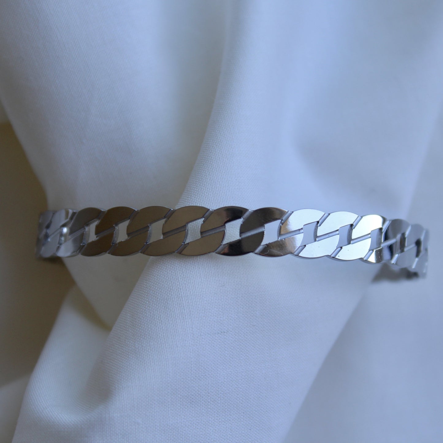 Chain Silver Armreif